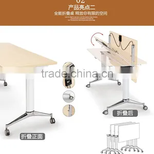 Quality Modern Simple Folding Movable Conference Table Tradining Table thumbnail-3