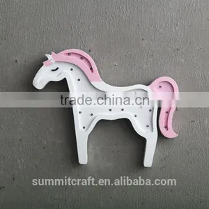 Cute Dreamy Wood LED Wall Hanging Unicorn Lighting thumbnail-5