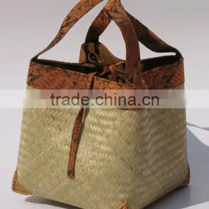 High Quality Best Selling Bamboo Shopping Bag WITH HANDLE From Vietnam thumbnail-1
