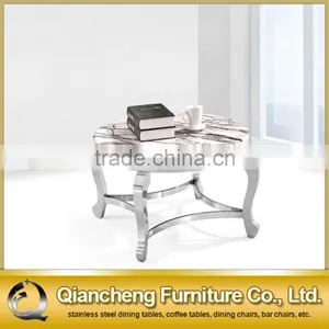 Round Modern Coffee Table Marble Top 865# thumbnail-1