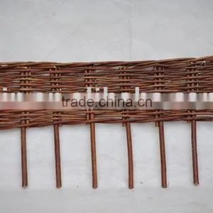 Garden Natural Willow Hurdles With Feet thumbnail-1