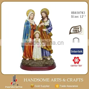 Catholic Gift Large 12" Resin Sculpture Resin Holy Family Religious Statue Figure thumbnail-1