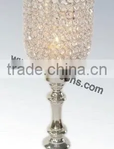 Crystal Candle Holder With Metal Stand for Wedding Decor thumbnail-4