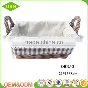 Wholesale Custom Round Mini Natural Cheap Woven Wicker Storage Basket for Sundries thumbnail-3