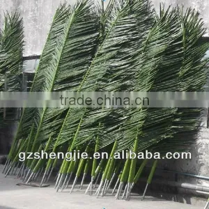 LXY081003 China Supplier Decorative Plastic Artificial Palm Tree Leaves for Sale thumbnail-1