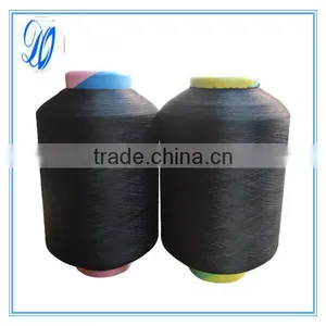 Polyester Spandex Covered Yarn 7075 RW & Black thumbnail-2