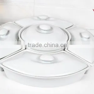 13.5" Size Porcelain Cooking Pot Set With Lid thumbnail-2