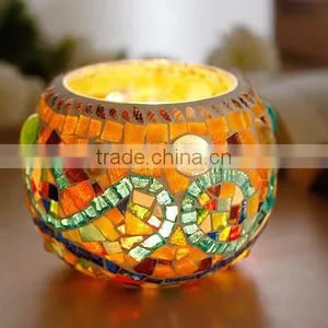 Outdoor Tree Lanterns Mosaic Candle Shades thumbnail-1