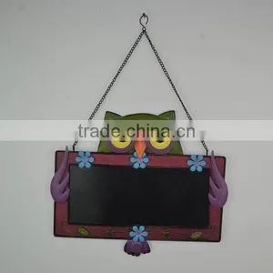 Metal Owl Wall Decor With Message Board thumbnail-1