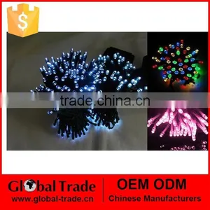100 LED 4 Mixed-Color/Pink Solar Light Chain Outdoor Christmas Xmas Fairy Wedding Curtain Lamp G0078 thumbnail-1