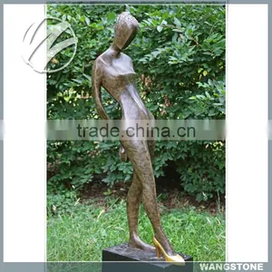 Life Size Abstract Brass Garden Figurines thumbnail-1