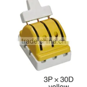 Electric Yellow 4P 60A Double Throw Porcelain Knife Switch thumbnail-4