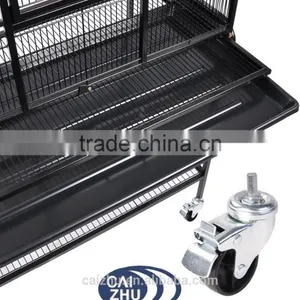 63" Inch Indoor Bird Parrot Chinchillas Ferret Cage Cockatiel House W/Stand Metal Wheel thumbnail-4