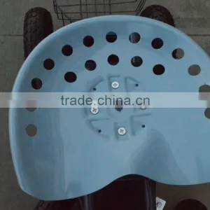TC4501D Rolling Garden Work Seat Cart With Bucket Basket TC4501D thumbnail-5
