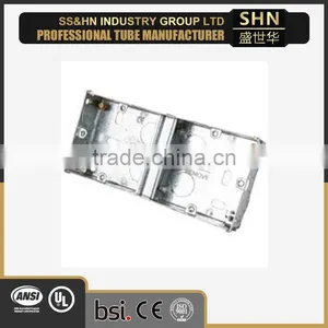 Switch and Socket Boxes, Steel Box, 3*3, 3*6 for Conduit thumbnail-1