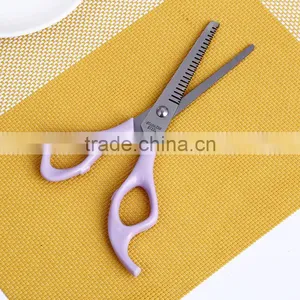 AOY18 Plastic Handle Hair Scissors , Easy Carry Safty Hair Cutting Scissors With Tooth thumbnail-3