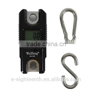 2016 New Arrival Mini Portable 300kg 0.1kg Digital LCD Electronic Hanging Hook Crane Scale Black thumbnail-1