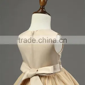Retro Style Girls Party Wear Dress Kids 2015 New Designer Flower Bowknot Party Formal Ceremonies Dresses For Girls Free Shipping thumbnail-4
