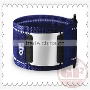 Fancy QR Code Engraved Promotional Rubber Band Weaving Bracelet thumbnail-1
