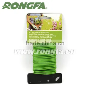 Green Color 5mmx5m Soft Garden Twist Tie Wire Tie thumbnail-6