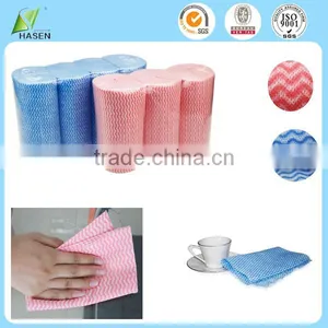 Perforated Cleaning Cloth Spunlace Nonwoven Fabric Roll thumbnail-1