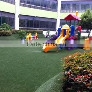 Perfect Artificial Grass Stem Grass Model Coffee Color, Four Colors With Curlve Yarn Below, SGS Certification. thumbnail-3