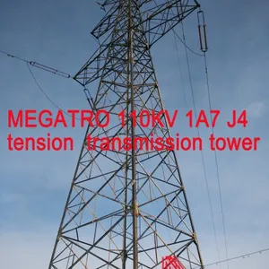MEGATRO 110KV 1A7 J4 Tension Transmission Tower thumbnail-2