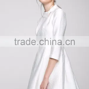Sell Latest Woman Dress Design Fashion Floral Printed Autumn Winter Custom Business Office Formal Lady Dresses With Sleeves thumbnail-5