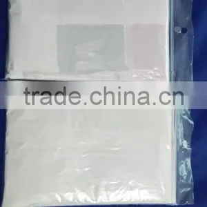 Adult Disposable White PE Poncho With Customer' S Logo thumbnail-5