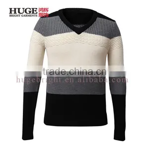Factory Direct Supply High Quality New Design V Neck Pullover thumbnail-1