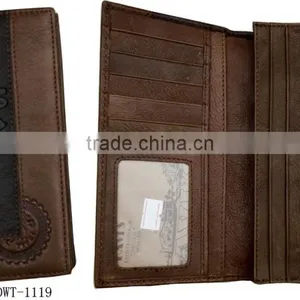Fashion New Designer Stamp Logo Patches Work Men Real Leather Passport thumbnail-1