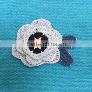 Machine Crochet Flower Applique thumbnail-1