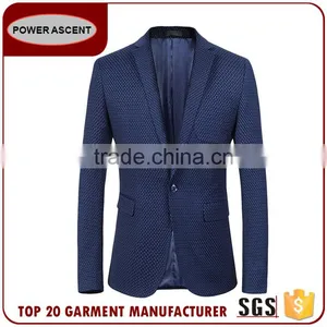 Fashion Design Mens Slim Fit 1 Button Suit Jacket Blazer For Sale thumbnail-1