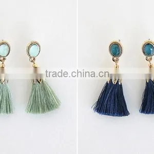 Zm53248a 2017 Vintage Tassel Earrings Fancy Stud Earrings for Girls thumbnail-3