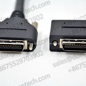 Right Angle Camera Link Cable MDR 26pin UP / DOWN With Thumbscrew Locking 0.3meters Copper Cable Harness thumbnail-1