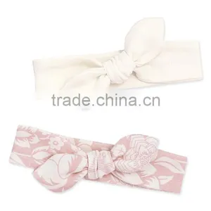 New Infant Rose Headband Set With Bow 100% Cotton Toddler Headbands Fancy Baby Girl Bangs HA90421-35 thumbnail-1