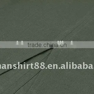 Man's Latest V-neck Linen Army Green Casual Shirt thumbnail-3