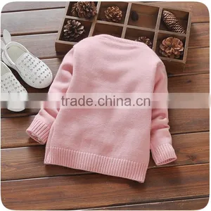 Sweet Baby Girls Cotton Sweaters Design With Beads and Bowknots For Children Knitted Cardigan thumbnail-2