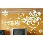 Snowflake Classic PVC Decorative Wall Flower Stickers F026 thumbnail-1