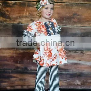 Bulk Wholesale Kids Clothing 2 Piece Outfit Little Girls Boutique Remake Clothing Sets thumbnail-4
