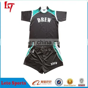 Sublimation Team Rugby Sets for Men,Transfer Printing Rugby Shirt and Shorts,Custom Polyester Rugby Uniform thumbnail-1