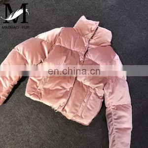 China Clothing Factory High Quality Duck Feather Lady Womens Winter Down Jacket thumbnail-5
