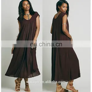 Cap Sleeve Woman Knit Midi Dress ,fashionable Woman Loose Fix Dress thumbnail-2