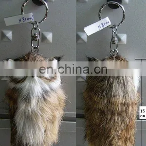 Lovely Owl Key Ring ! HandCraft of Rabbit Fur! BEST PRICE! thumbnail-1