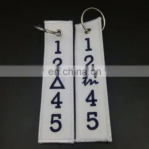 Embroidered Patch Keychains for Bikes or Car Key Chains Printed Your Own Logo thumbnail-2