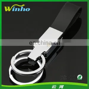 Initial Leather Keychain thumbnail-1