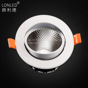 Recessed LED COB Spotlight Aluminum Case White/Silver Die Casting thumbnail-4