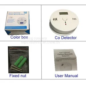 OEM co Detector En50291 Waterproof Gas Detector Ceiling Mounted Battery Operated Powered Carbon Monoxide Gas Leak Alert Detector thumbnail-1