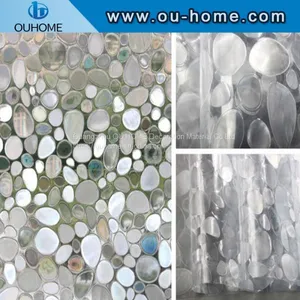 H4206 Opaque Frosted Static Window Film Cling Self Adhesive Privacy Glass Stickers thumbnail-2