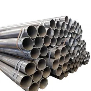 China Shengteng Black Round Metal Carbon ERW Steel Pipe thumbnail-3